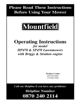 Mountfield HP470 User manual