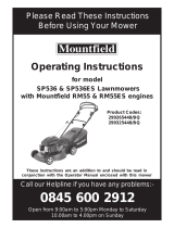 Mountfield SP536ES User manual