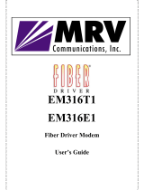 MRV Communications EM316E1 User manual