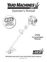 MTD Yard Machines LT31S User manual