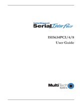 Multi-Tech Systems ISI5634PCI/4/8 User manual