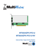 Multi-Tech Systems MT5634ZPX-PCI-U-NV User manual