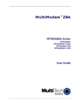 Multi-Tech Systems MultiModem MT5634ZBA-V-V92 User manual