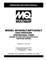 MULTIQUIP GX340K1PKT2/GX340U1PKT2 User manual