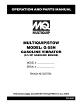 MQ Multiquip G-55H User manual