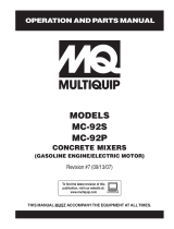 MQ Multiquip MC92SP User manual