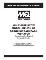 MQ Multiquip BP-25H CE User manual