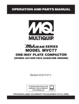 MULTIQUIP ONE-WAY PLATE COMPACTOR User manual