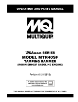 MULTIQUIP Drums MTR40SF User manual