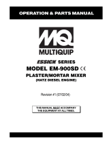 MULTIQUIP Mixer EM-900SD User manual
