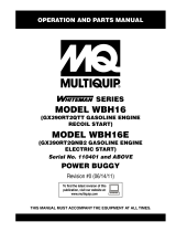 MULTIQUIP WBH16 User manual