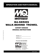 MQ Multiquip BA-Series User manual