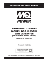MQ Power WHISPERWATT DCA125SSIU User manual