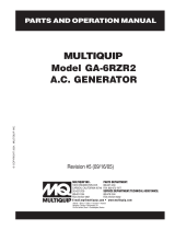 MQ Multiquip GA6RZR2 User manual