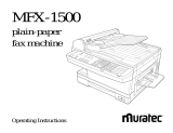 Muratec MFX-1500 User manual