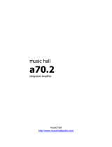 MUSIC HALL A70.2 User manual