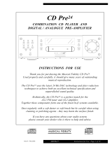 Musical Fidelity CD Pre24 User manual
