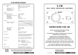 Musical Fidelity X-150 User manual