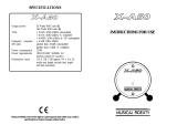Musical Fidelity X-A50 User manual