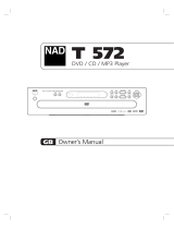 NAD T 572 User manual