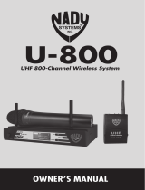 Nady U-800 User manual