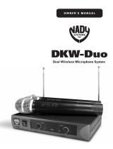 Nady Systems dual wireless microphone system User manual