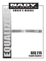 Nady Systems Stereo Equalizer GEQ 215 User manual