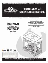 Napoleon Fireplaces BGNV40-N User manual