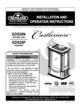 Napoleon Fireplaces Castlemore GDS26N User manual