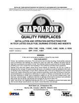 Napoleon Fireplaces EPA 1400 User manual
