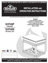 NAPOLEON GVF40P User manual