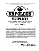 Napoleon Fireplaces SAVOY User manual