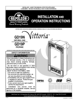 Napoleon Fireplaces Vittoria GD19P User manual