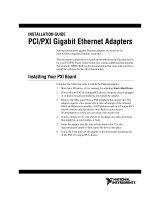 National Instruments Gigabit Ethernet Adapters User manual