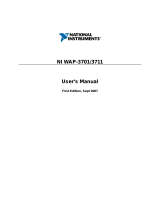 National Instruments NI WAP-3701 User manual