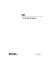 National Instruments PXI-1052 User manual