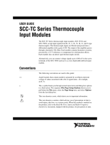 National Instruments SCC-TC01 User manual