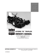 National Mower hydro70 User manual