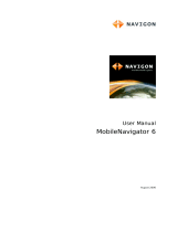 Navigon MOBILENAVIGATOR 6 User manual