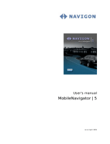 Navigon MobileNavigator 5 User manual