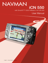 Navman ICN 550 User manual