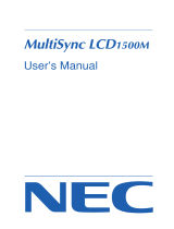NEC LA-1524HMW User manual