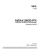 NEC 2400 ipx User manual