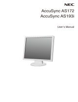 NEC AS172-BK User manual