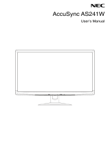 NEC AS241W-BK User manual