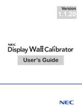 NEC Display Wall Calibrator User guide