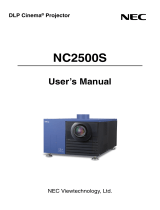 NEC NC2500S User manual