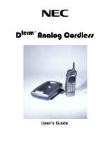 NEC Dterm Analog Cordless Telephone User manual