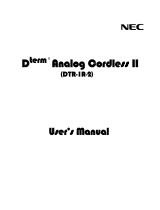 NEC DTR-IR-2 User manual