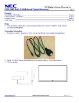 NEC E323 User manual